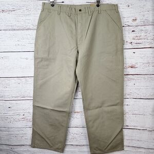 🔴 Carhartt Washed Duck Original Fit Dungaree Men 44X32 Tan B11 DES NWT